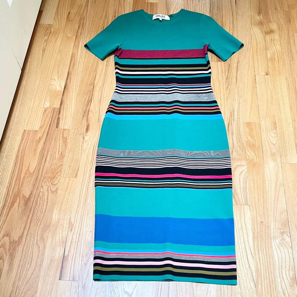 Diane Von Furstenberg striped knit dress - Picture 6 of 11